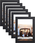ELSKER&HOME 5x7 Picture Frame Black Set of 6 Glass | Multi Photo Frames Collage by ELSKERHOME