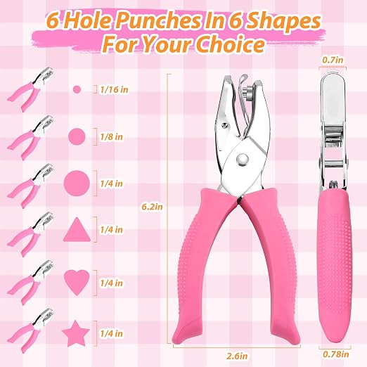 MAPVOLUT 6 Pcs Hole Punch Set for Crafts - Image 3
