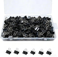 260Pcs Mini Binder Clips Black, 0.59 in/15mm Small Binder Paper Clips Office by Unknown