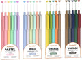 Shuttle Art Colored Retractable Gel Pens, 22 Ink Colors, 6 Mild 6 Pastel 5 by ShuttleArt