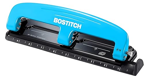 Bostitch Office EZ Squeeze™ Reduced Effort 3-Hole Punch, 12 Sheets by BostitchOfficeProducts