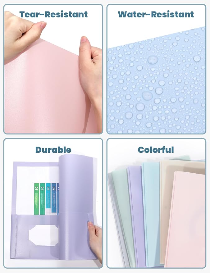 SUNEE 3-Prong Plastic Folders - Image 4
