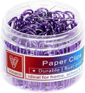 Vinaco Purple Paper Clips, Rustproof Coated Paper Clips by LightingMadeSimple