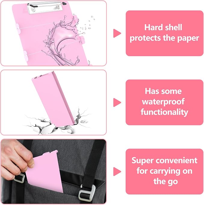 Nursing Clipboard Foldable 4 Fold, Pen Clip, Without Cheat Sheets, Gift - Image 6