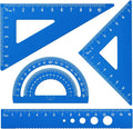 Honagu Triangular Ruler Set, 4 Pieces Aluminum Alloy Ruler, Metal Drafting Ruler by Enjoylearning--Honagu