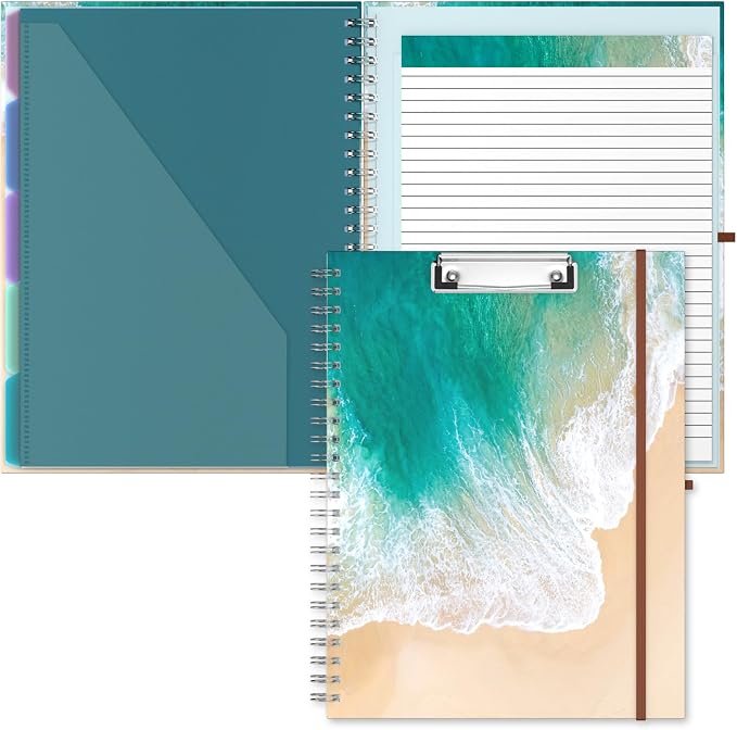 Hongri Clipboard Folio with Refillable Lined Notepad, 8.5 x 11 Folders with by Hongri