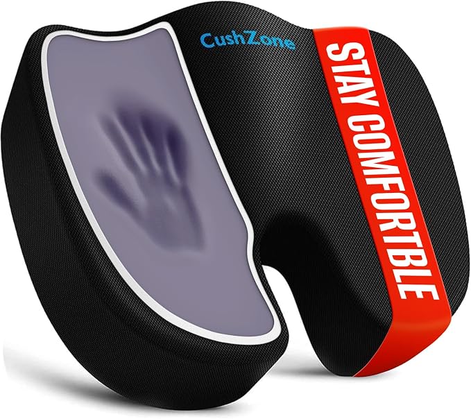 XXLSeat Cushion Office Car Seat Cushion, Memory Foam Cushion by CushZone