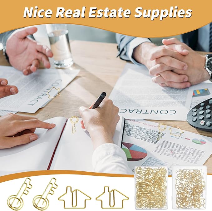 Hesena 120 Pcs Paper Clip Set, Real Estate Agent, Realtors Gifts - Image 7
