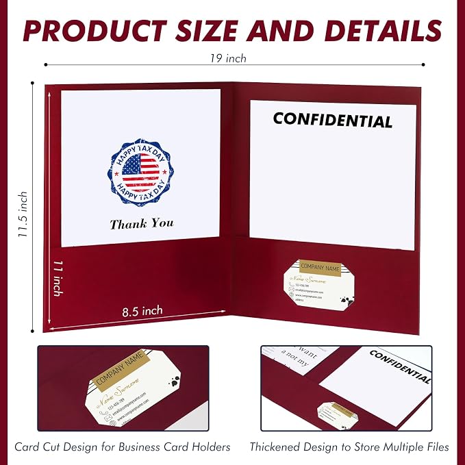 20 Pcs Tax Return Folders Bulk - Image 2