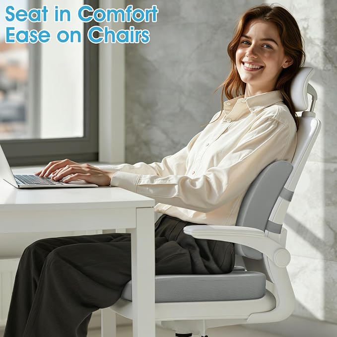 CushZone Seat Cushion, Lumbar Support Pillow - Image 2