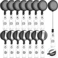 Zonon 100 Pcs Retractable Badge Reel Clips ID Card Holder Reel by Zonon
