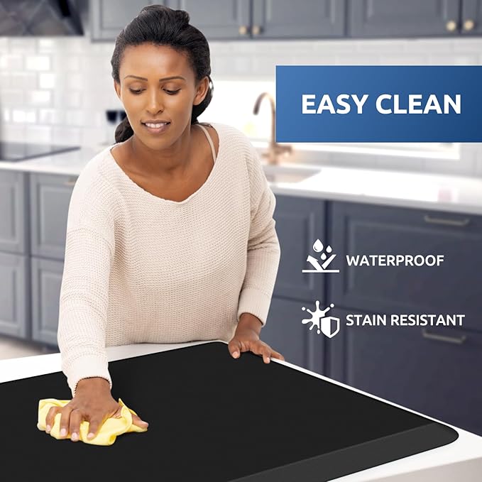 KitchenClouds Kitchen Mat Cushioned Anti Fatigue Rug 22"x54" Water Resistant - Image 3