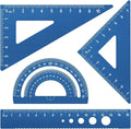 Honagu Triangular Ruler Set, 4 Pieces Aluminum Alloy Ruler, Metal Drafting Ruler by Enjoylearning--Honagu