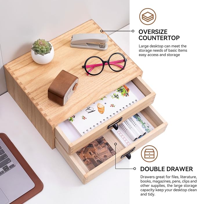 KIRIGEN Wooden Desk Organizer - Image 4