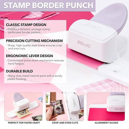 BAOFALI Stamp Puncher, Adjustable Postage Stamp Border Punch, Film Strips - Image 3