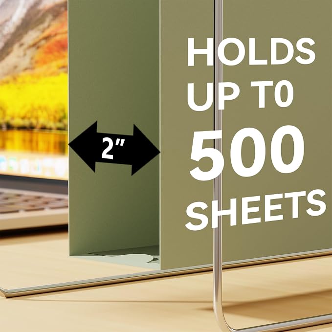 Ansook 12 Pack Plastic Hanging File Folders, 2 Inch Expandable Letter Size - Image 4