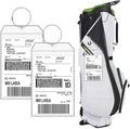 Fowecelt 2 Pack Extra Large Golf Luggage Tag 9" x 6" Travel Luggage Bag Plastic by Fowecelt