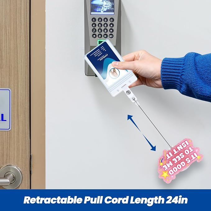 It's Good to See Me Isn't It Funny Nurse Badge Reel, Cute Retractable ID Badge - Image 6