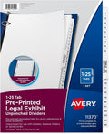 Avery Premium Collated Legal Exhibit Binder Dividers by Avery