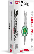 Zebra Pen Z-Grip Recycled Retractable Ballpoint Pens, Durable Metal Clip by ZebraPen