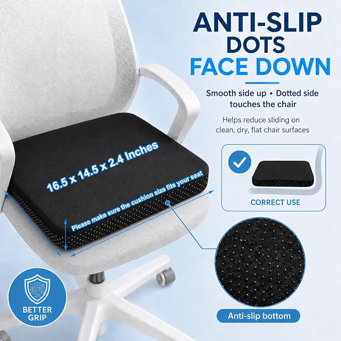 Gel Seat Cushion for Long Sitting - Image 4