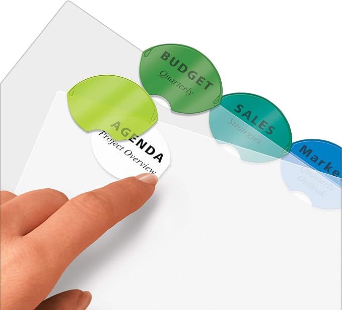 Avery Insertable Style Edge Plastic Dividers - Image 7