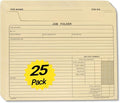 25-Pack Heavy Duty Manila Job Folders 10x12 Inch – Preprinted Project by YvnShineOffice