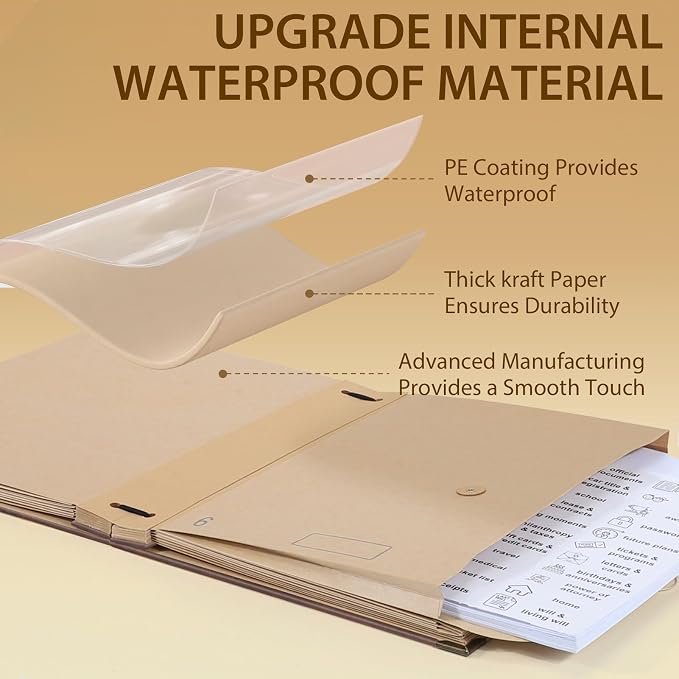 Important Document Organizer, Expanding File Folder - Image 3