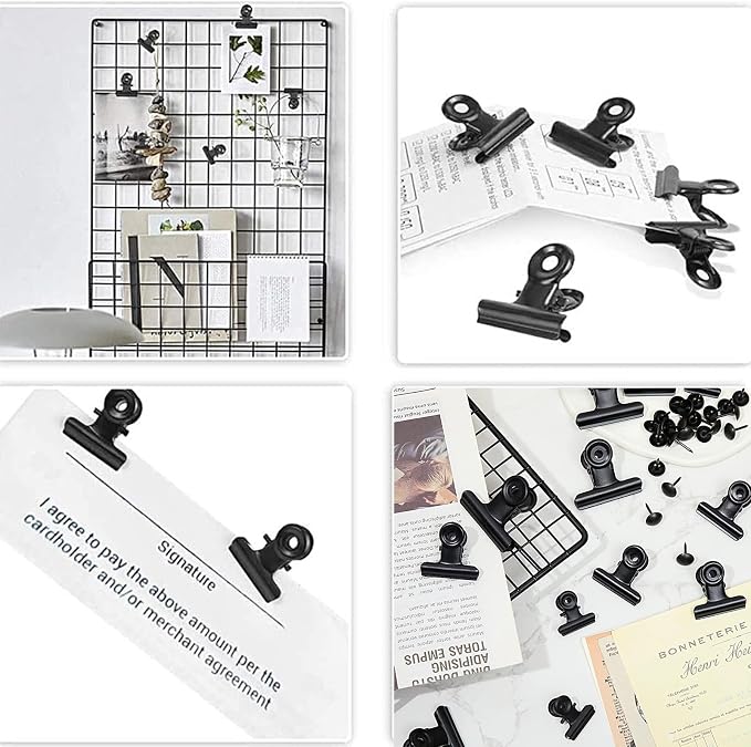 Bulldog Black Metal Binder Clips - Image 7