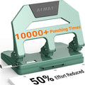 AFMAT Heavy Duty 3 Hole Puncher, 40-Sheet Three Hole Punch Heavy Duty, 50% by AFMAT