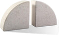 Karibiber Marble Bookend for Shelves, Non-Skid Bookends for Heavy Books by Karibiber