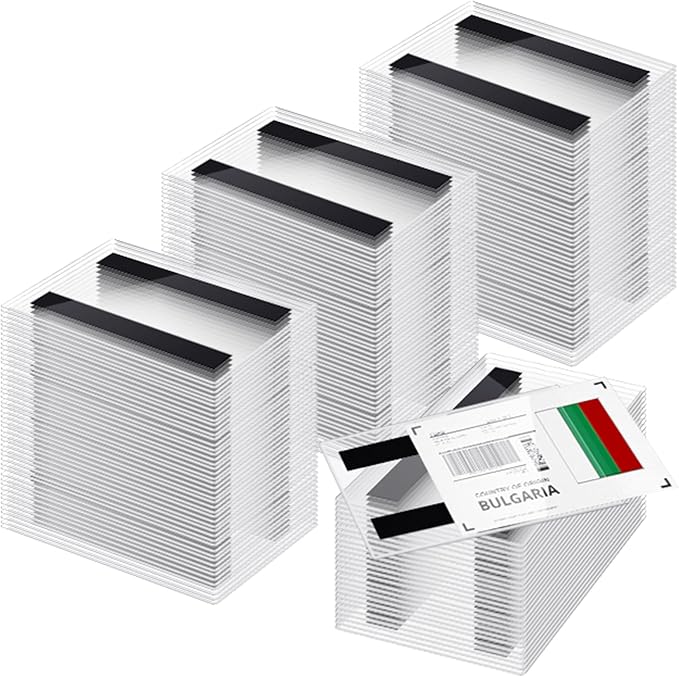 Ctosree 100 Pcs Magnetic Label Holder 5.5 x 3.5 Inches Pallet Rack Sign Holder by Ctosree