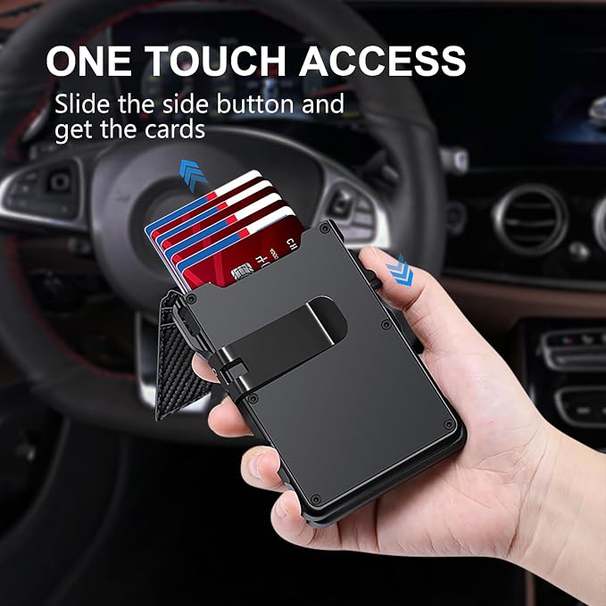 Airtag Wallet for Men, Mens Smart Wallet for Air Tag RFID Blocking, Minimalist - Image 2