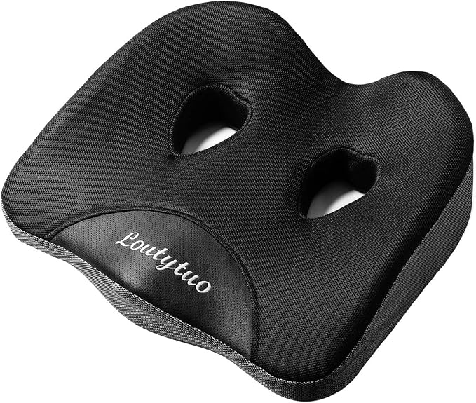 LOUTYTUO Seat Cushion Pillow, 100% Memory Foam and Washable Cover, by LOUTYTUO
