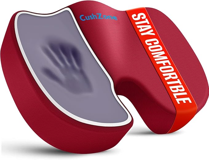 CushZone Seat Cushion, Office Chair Cushions, Car Seat Cushion, Non-Slip by CushZone