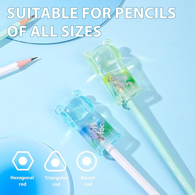 4Pcs Cute Bear Pencil Sharpeners Small Manual Pencil Sharpener Kawaii - Image 4
