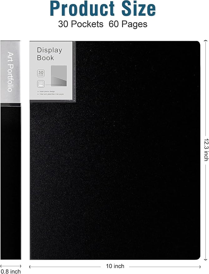 Art Portfolio 3 Packs 9"x12" Display Book Presentation Book Folder - Image 5