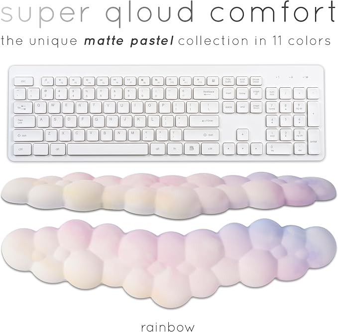 Rainbow Cloud Keyboard Wrist Rest – Create-ables Qloud Rainbow Wrist Rest - Image 2