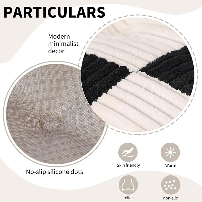Office Stacking Chair Cushions 4 Pack, Corduroy High Density Foam Kitchen Seat - Image 5