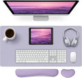 Mouse and Keyboard Pad, 3-in-1 Desk Mat Set, Wrist Rest by Meetcolor