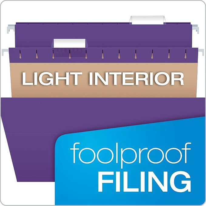 Pendaflex Recycled Hanging Folders, Letter Size, 1/5 Cut - Image 7
