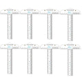 8PCS 6 Inches/15cm Acrylic Clear T-Square Ruler, Inches and Metric, T Square by BAOFALI