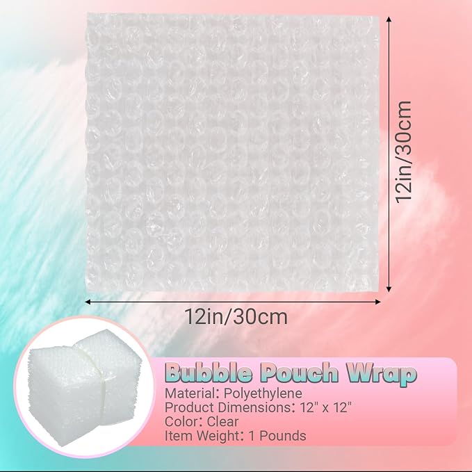 12X12 Inch Bubble Out Bags, Double Walled Packing Supplies - Image 2