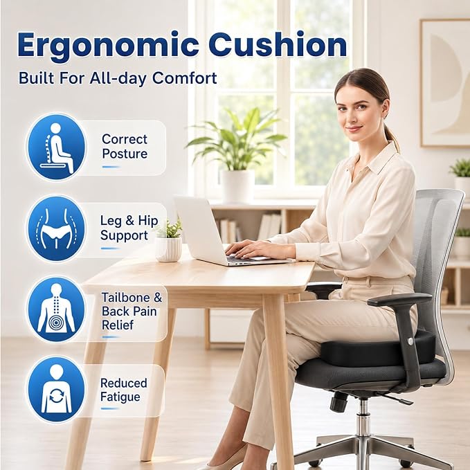 2 Pack Seat Cushion for Office Chairs - Image 6
