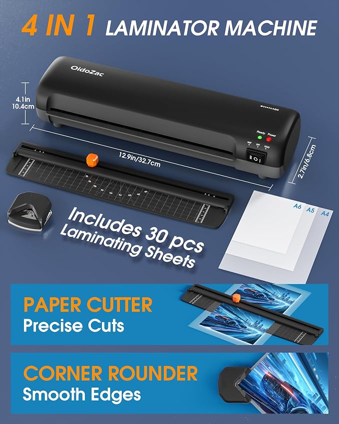 9 Inch Laminator Machine with Hot & Cold Modes, Portable Thermal Laminator A4 - Image 6