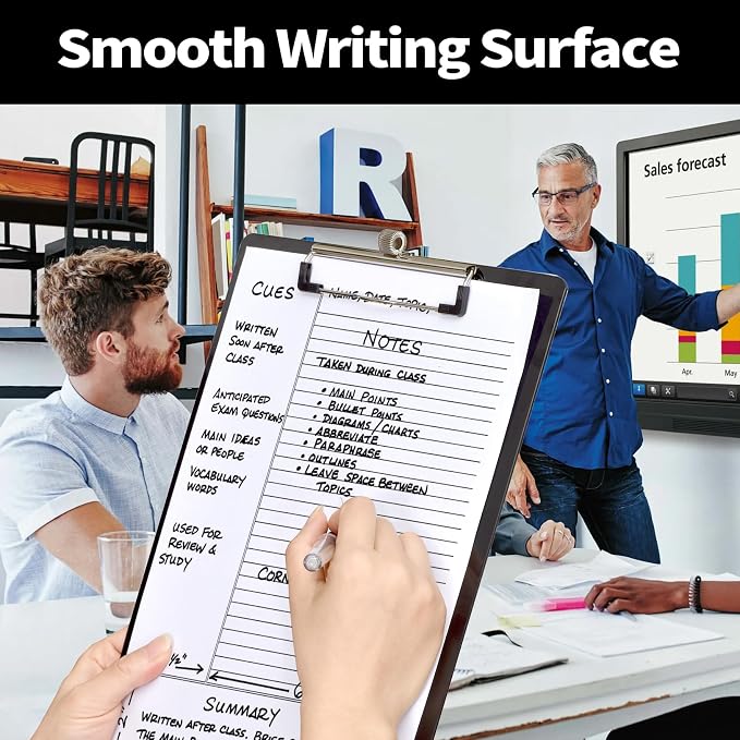 Sooez Plastic Clipboard with Pen Holder, Clip Boards 8.5x11” | with Pen Holder - Image 6