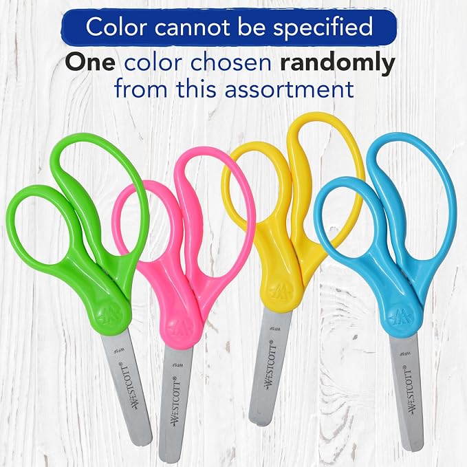 Westcott 5" Hard Handle Kids Scissors - Image 5