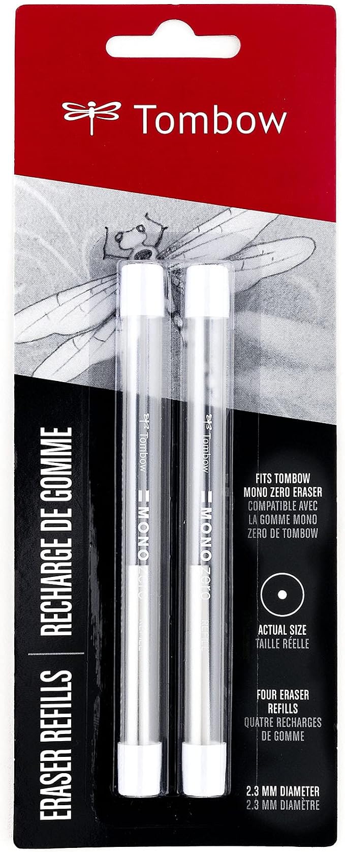 Tombow Mono Zero Eraser and Refill Value Pack, Round 2.3mm. Precision Tip - Image 5