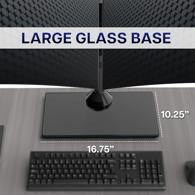 VIVO Freestanding Dual Monitor Stand - Image 3
