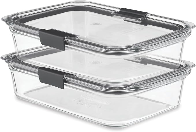 Rubbermaid Brilliance Glass Food Storage Containers, 8 Cup, Leak-Proof - Image 7